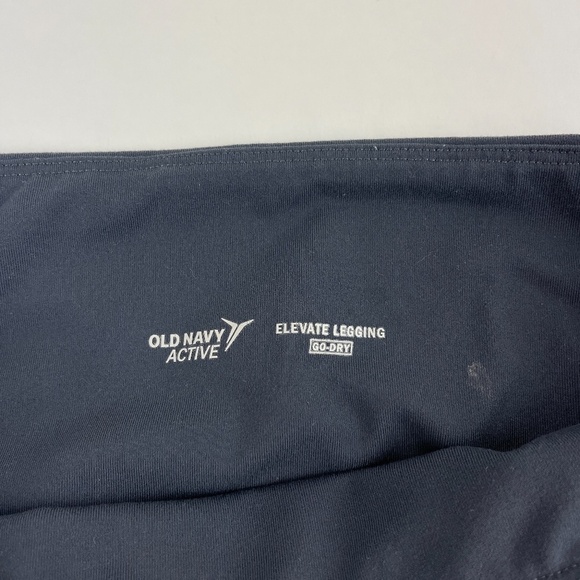 Old Navy Active Elevate Leggings Womens Small Gray Pink Mesh Ankle - Picture 9 of 9